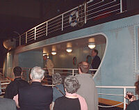 BSHS President Peter Bowler addressing attendees at the 2004 meeting. Pier 21, Halifax, Nova Scotia.